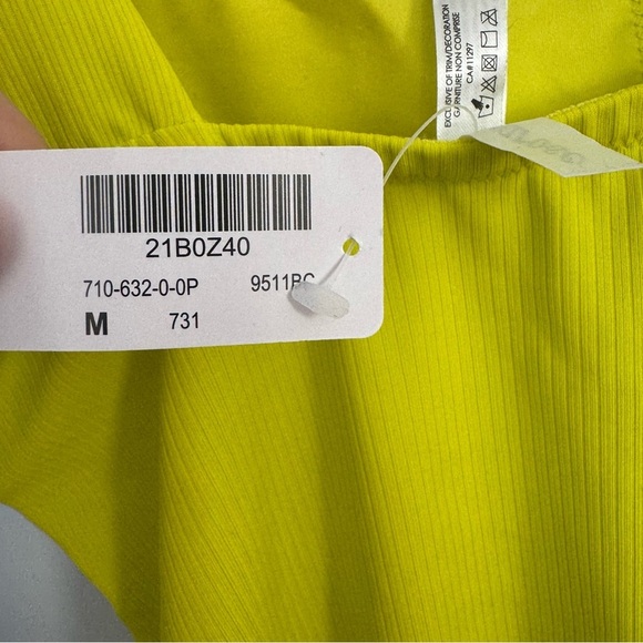 NWT LVER Green One Piece Swim with Bow Straps and Scoop Neckline M - Picture 5 of 6